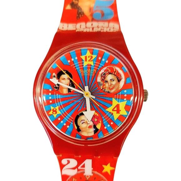 Swatch Watch LATINAS GR137 1998 Standard Gents Rare Vintage Swiss Quartz - Picture 2 of 7